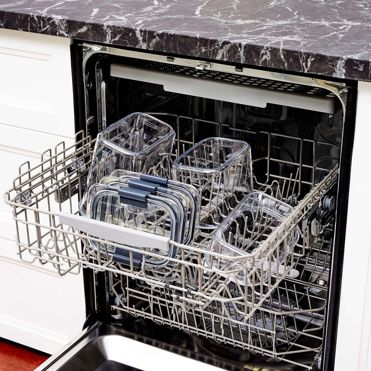Brilliance 16-Cup Airtight Food Storage Container with Lid Clear/Grey - optimal for pantry organization flour sugar and food storage