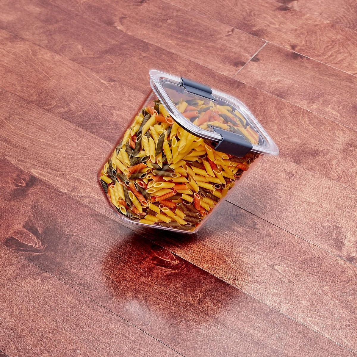 Brilliance 16-Cup Airtight Food Storage Container with Lid Clear/Grey - optimal for pantry organization flour sugar and food storage