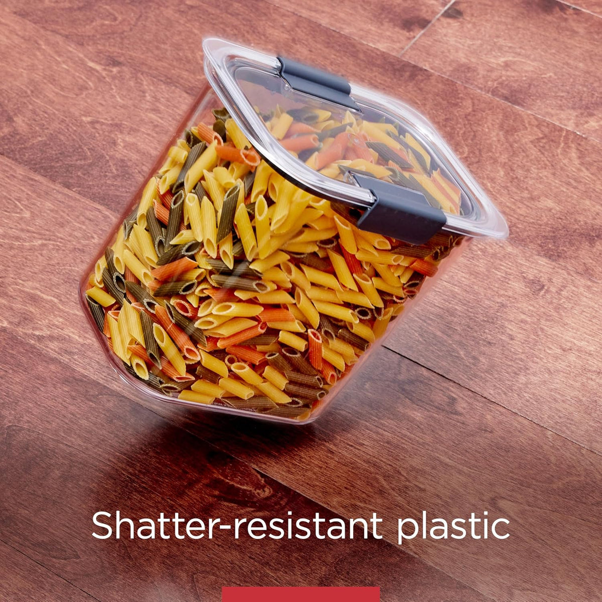 Brilliance 16-Cup Airtight Food Storage Container with Lid Clear/Grey - optimal for pantry organization flour sugar and food storage