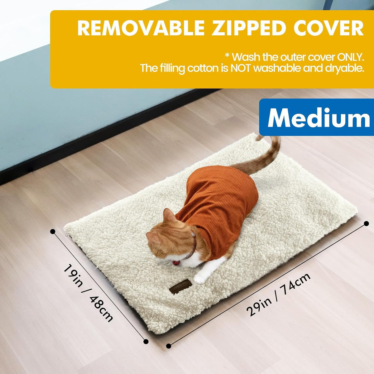 Self Warming Cat Bed Self Heating Cat Dog Mat Pet Pad Extra Warm