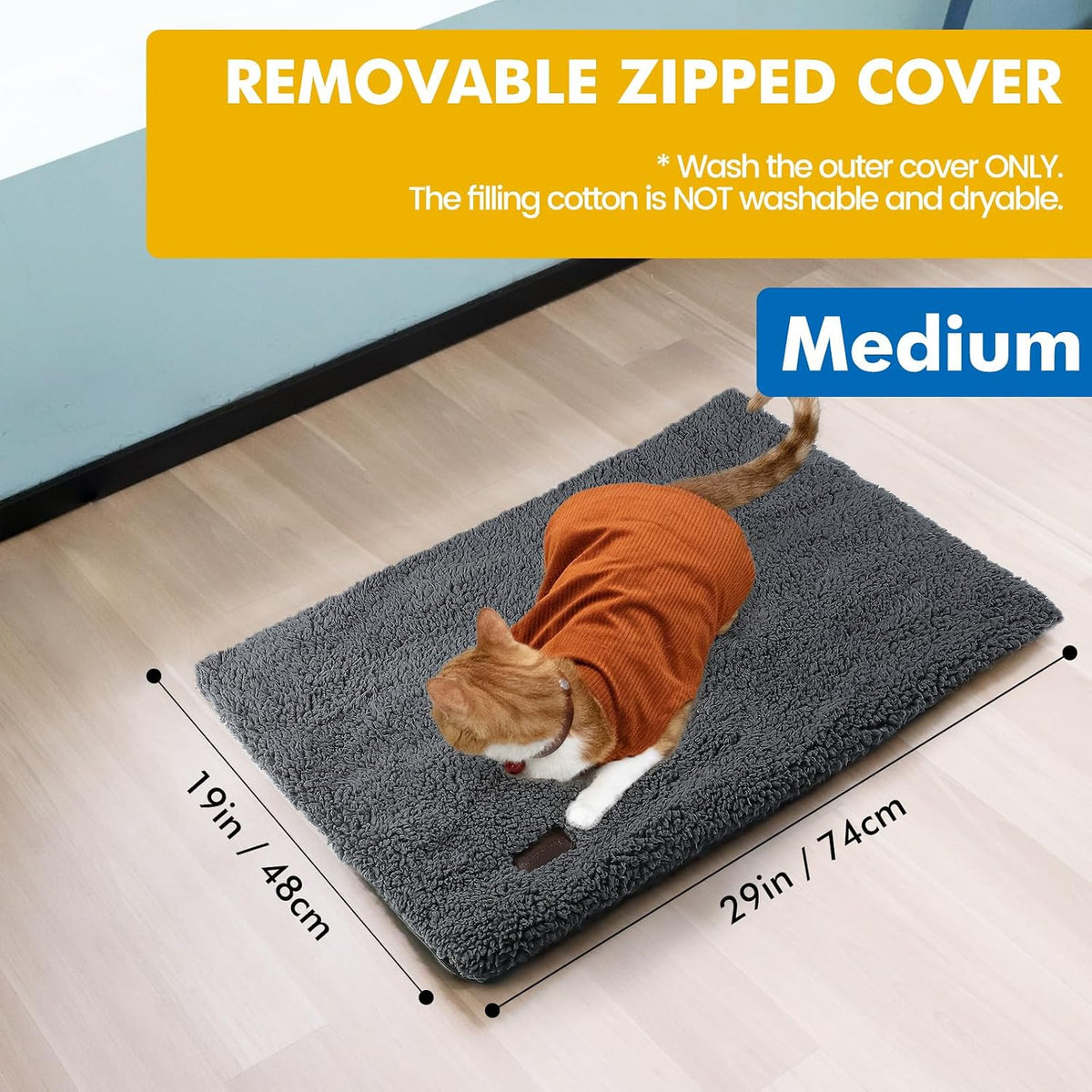 Self Warming Cat Bed Self Heating Cat Dog Mat Pet Pad Extra Warm