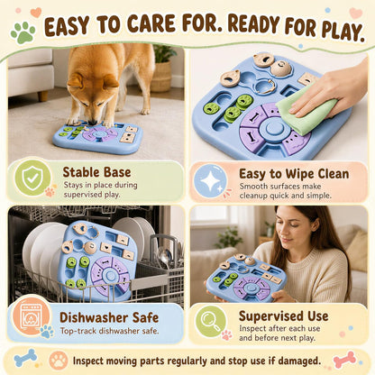 Interactive Dog Puzzle Toys for Smart Dogs - Mental Stimulation Puzzle Toys for Small & Medium Dogs, Treat Dispensing Dog Enrichment Toys for Beginner Dogs