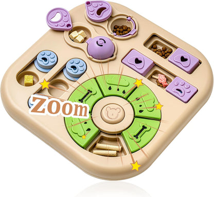 Interactive Dog Puzzle Toys for Smart Dogs - Mental Stimulation Puzzle Toys for Small & Medium Dogs, Treat Dispensing Dog Enrichment Toys for Beginner Dogs