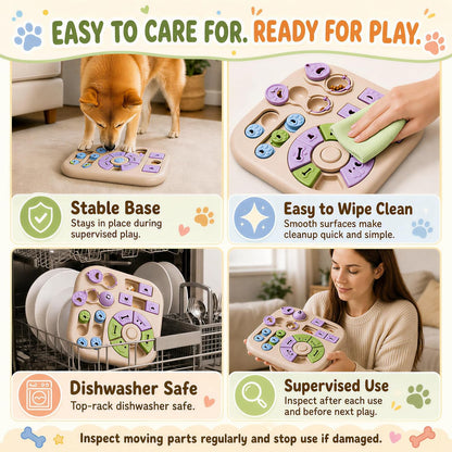 Interactive Dog Puzzle Toys for Smart Dogs - Mental Stimulation Puzzle Toys for Small & Medium Dogs, Treat Dispensing Dog Enrichment Toys for Beginner Dogs