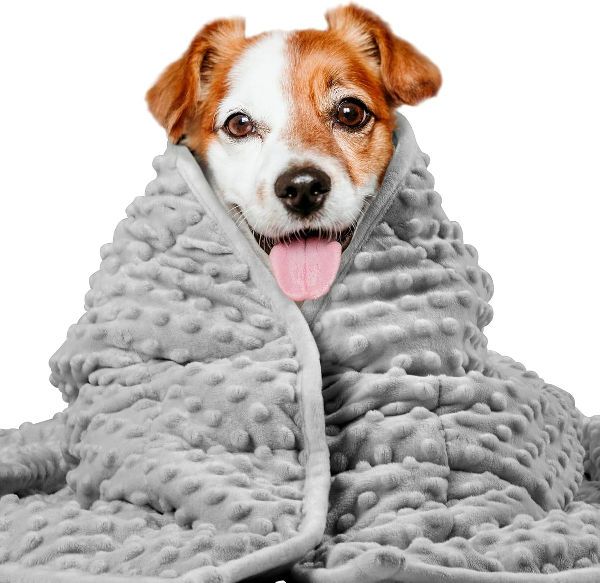 Weighted Blanket for Pets | Thunder Blanket for Dogs Anxiety | Premium Soft Minky | Relaxation & Calming & Anti Anxiety | Used in Car, Bed, Couch | Blue Grey Star, Washable Small (24"x32")