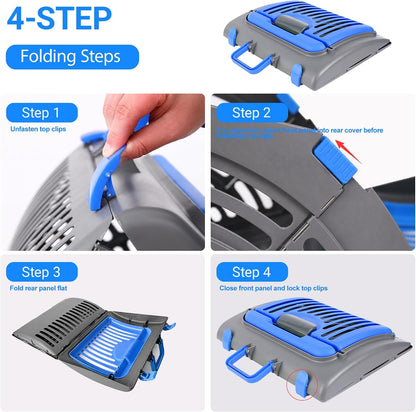 Foldable Portable Pet Carrier, Cat Carrier with Opening Door