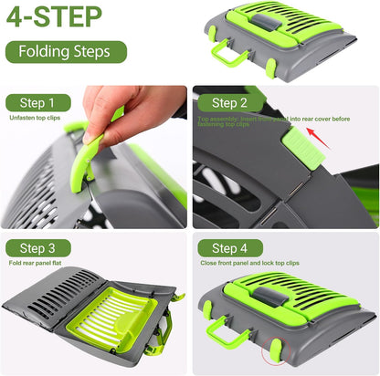Foldable Portable Pet Carrier, Cat Carrier with Opening Door