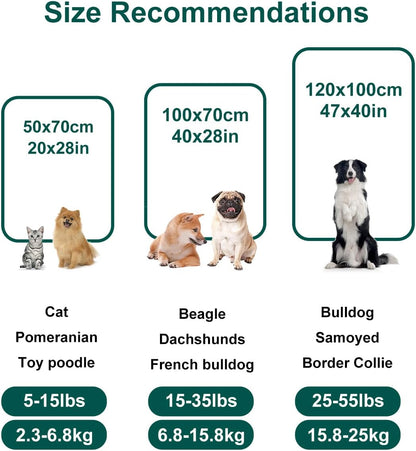 Dog Blanket Washable for Puppy: 4 Packs Dog Blankets 40”x28”