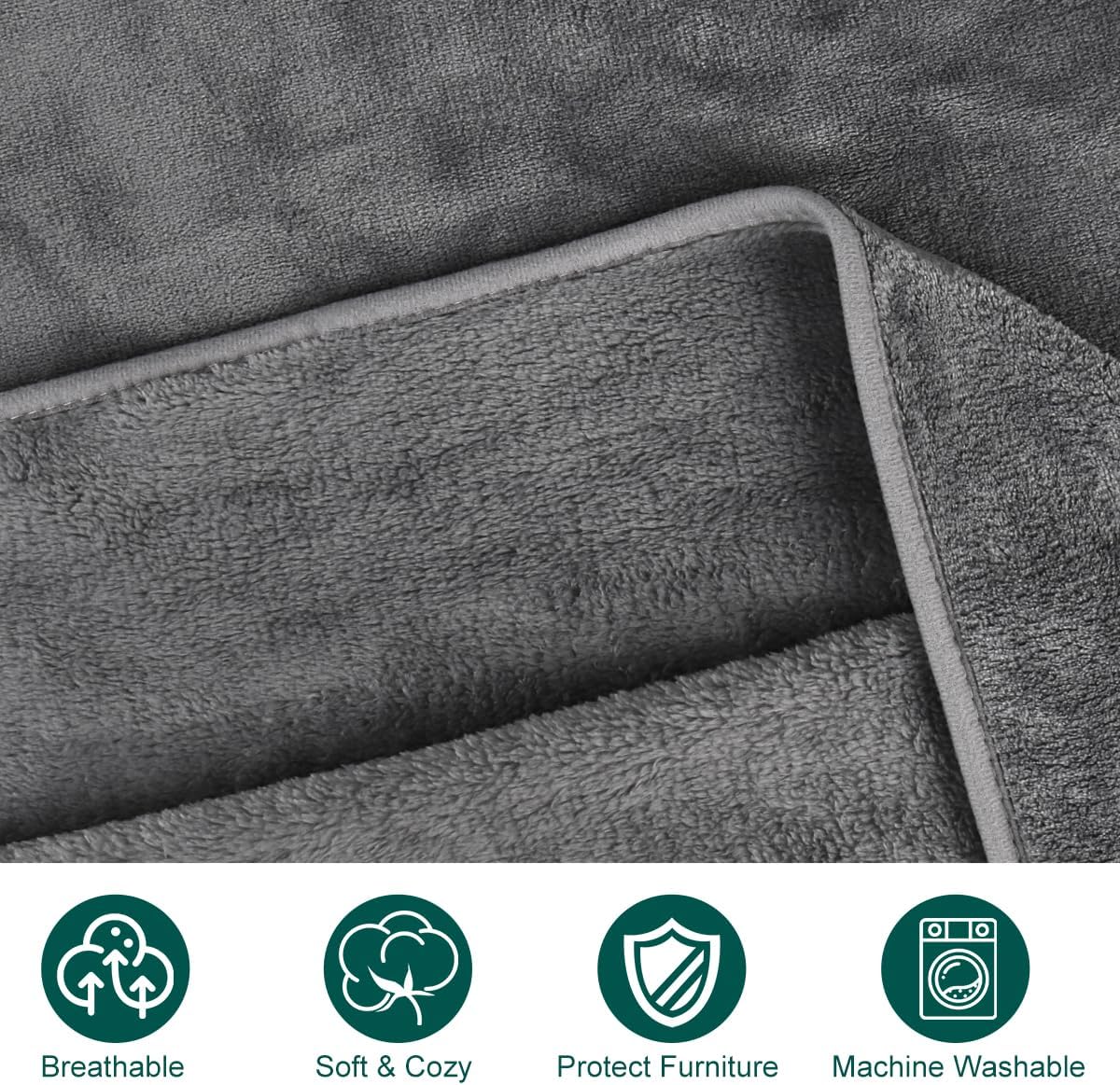 Dog Blanket Washable for Puppy: 4 Packs Dog Blankets 40”x28”