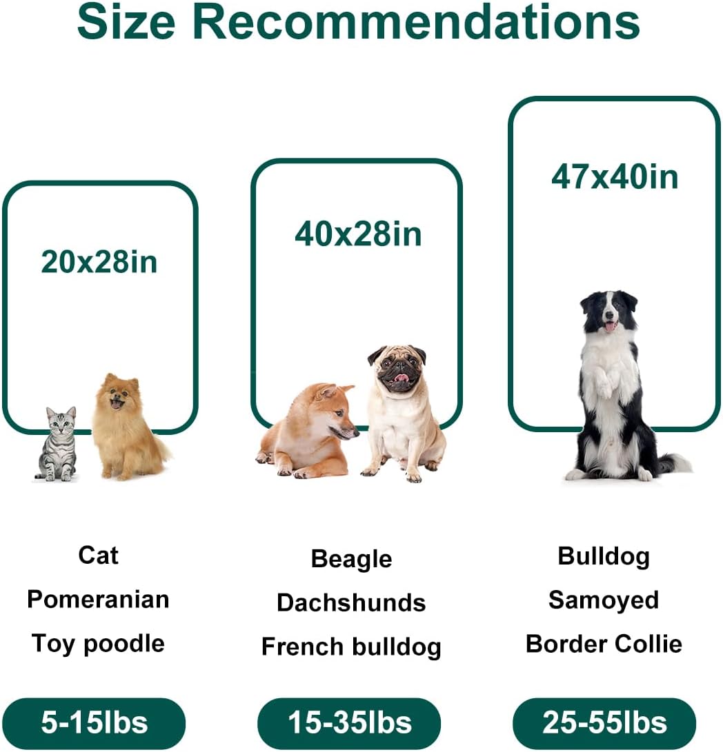 Dog Blanket Washable for Puppy: 4 Packs Dog Blankets 40”x28”