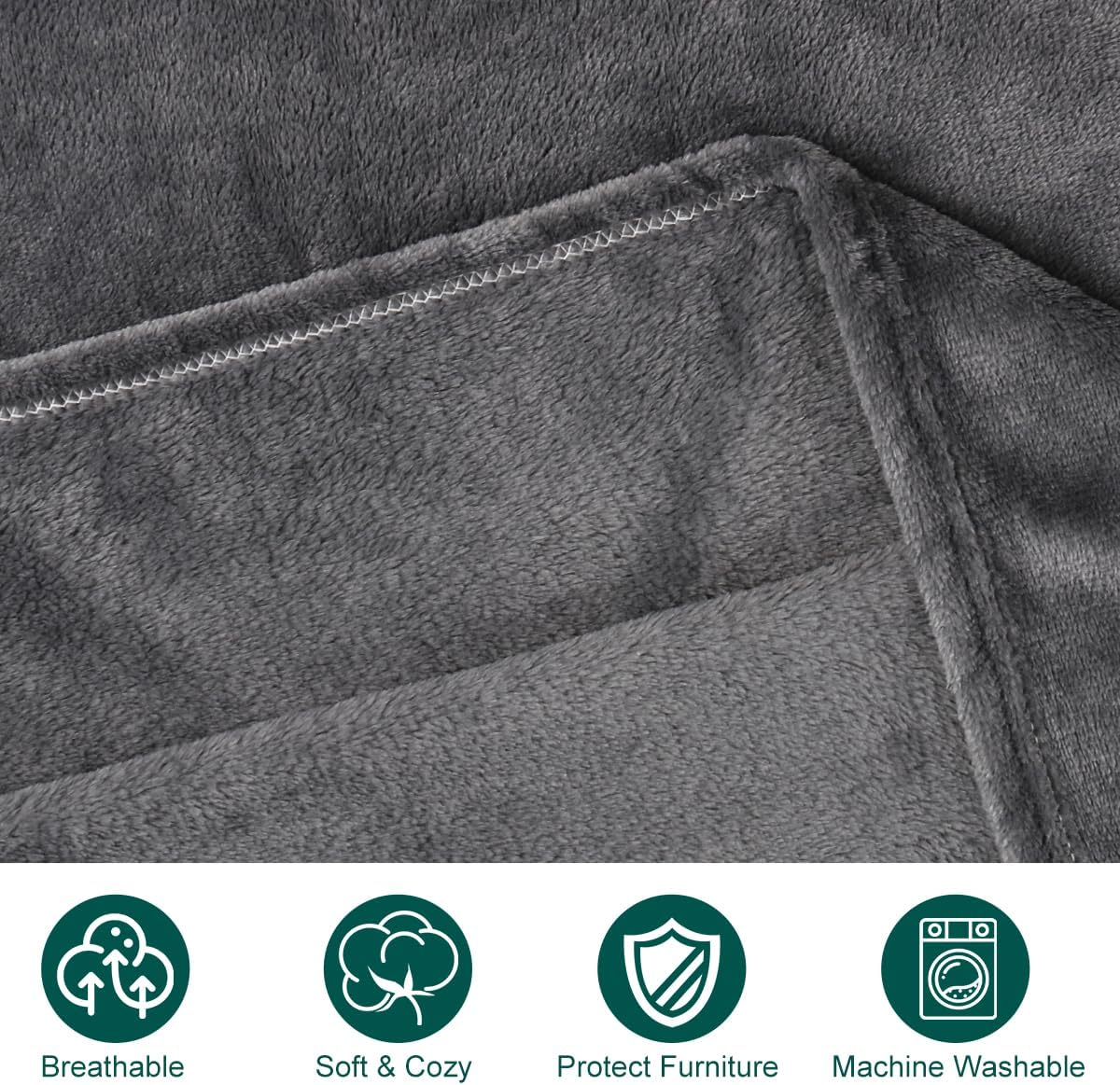 Dog Blanket Washable for Puppy: 4 Packs Dog Blankets 40”x28”
