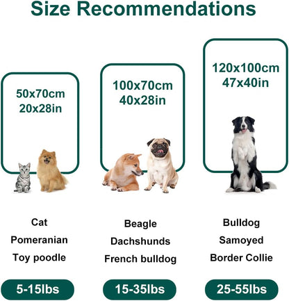 Dog Blanket Washable for Puppy: 4 Packs Dog Blankets 40”x28”