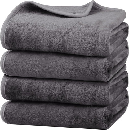 Dog Blanket Washable for Puppy: 4 Packs Dog Blankets 40”x28”