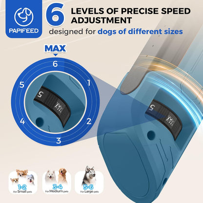 Dog Nail Grinder, Pet Nail Grinder with 6 Speeds Quiet Motor, LED Light and Dust Collection, Rechargeable Dog Nail Trimmer for Small Medium Large Dogs Cats, Type-C Grooming Kit