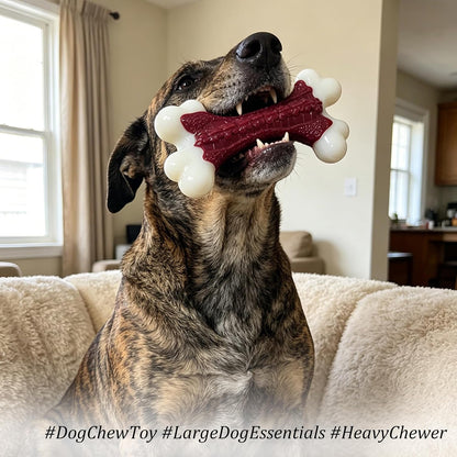 Kseroo Tough Dog Chew Toys for Aggressive Chewers 20-90lbs, Beef Flavored