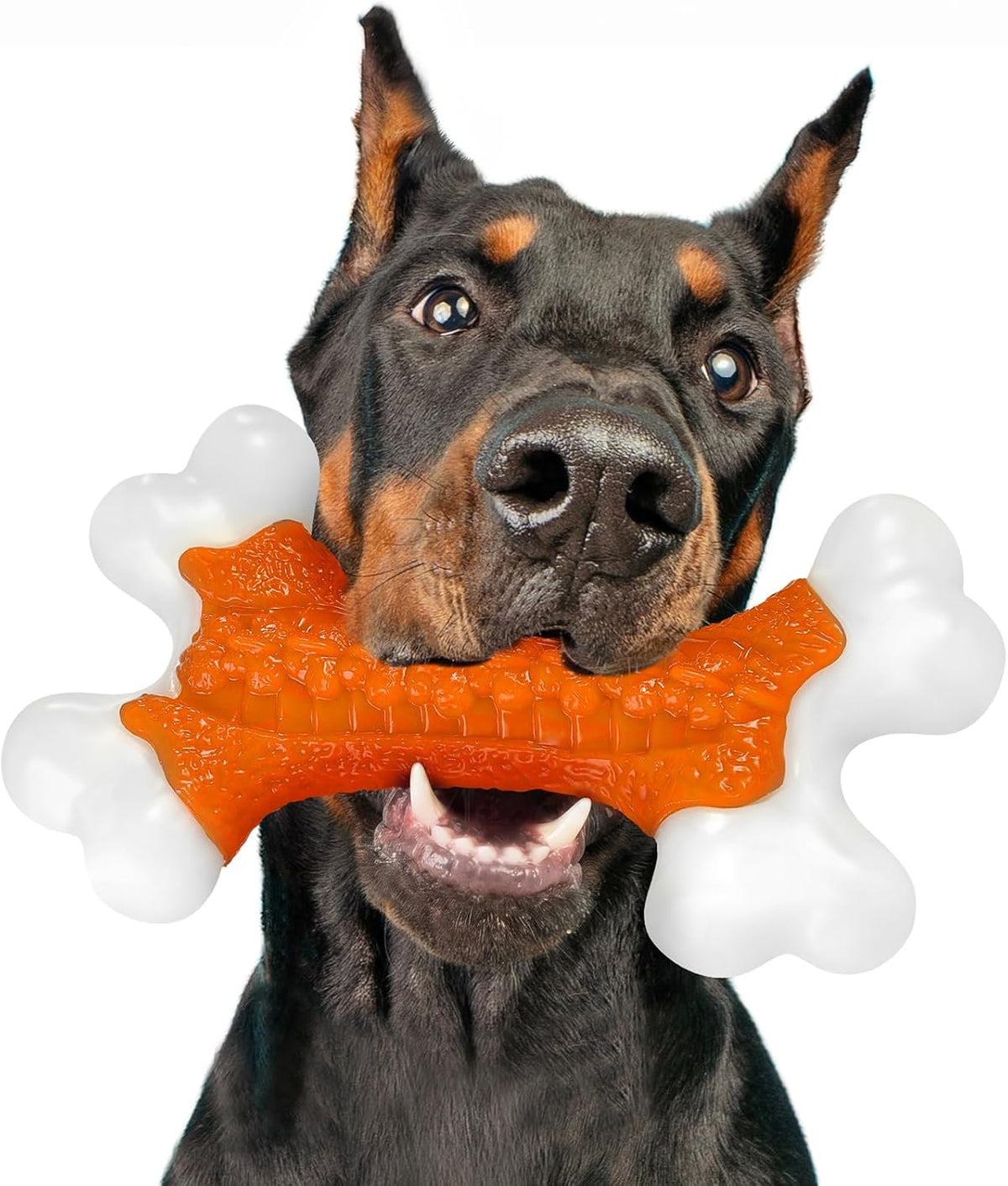Kseroo Tough Dog Chew Toys for Aggressive Chewers 20-90lbs, Beef Flavored
