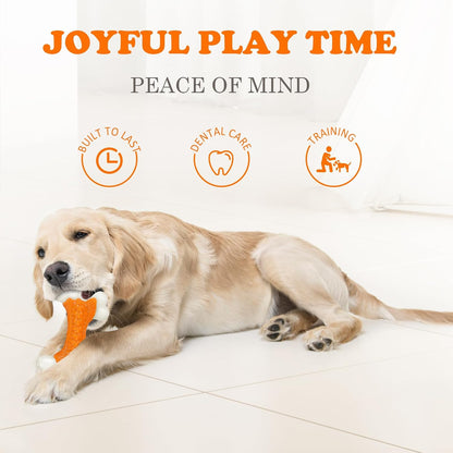 Kseroo Tough Dog Chew Toys for Aggressive Chewers 20-90lbs, Beef Flavored