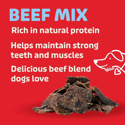 Beef Liver and Lung Dog Treats - Dehydrated Air Dried Soft Bites, High Protein, Two Ingredients, All Natural, 16 oz.