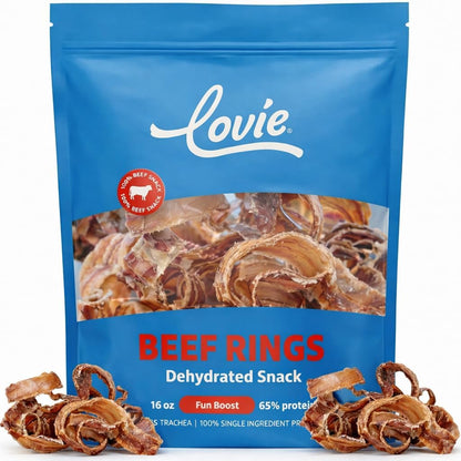 Beef Liver and Lung Dog Treats - Dehydrated Air Dried Soft Bites, High Protein, Two Ingredients, All Natural, 16 oz.