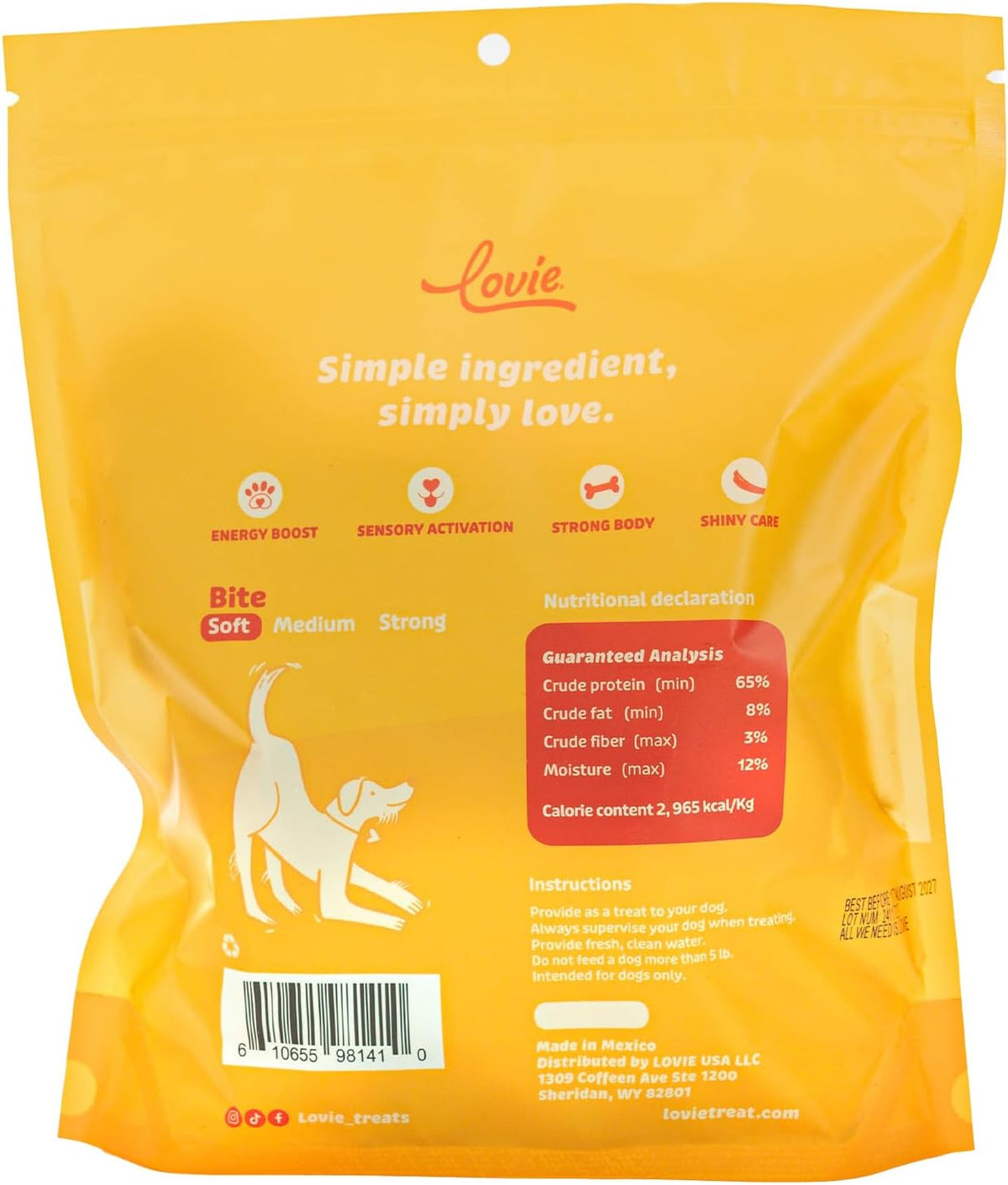 Beef Liver and Lung Dog Treats - Dehydrated Air Dried Soft Bites, High Protein, Two Ingredients, All Natural, 16 oz.