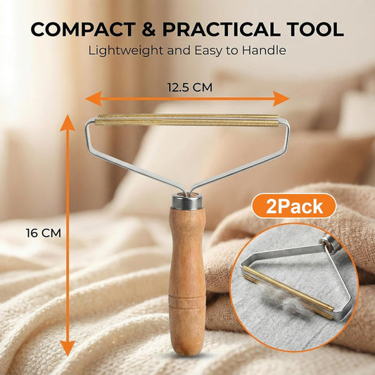 2 Pack Pet Hair Removal Tool, Carpet Rake and Squeegee Lint Remover and Hair Scraper for Couch Rugs and Car Floor Mats, Manual Cat and Dog Hair Remover Tool for Home Cleaning