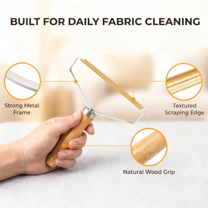 2 Pack Pet Hair Removal Tool, Carpet Rake and Squeegee Lint Remover and Hair Scraper for Couch Rugs and Car Floor Mats, Manual Cat and Dog Hair Remover Tool for Home Cleaning