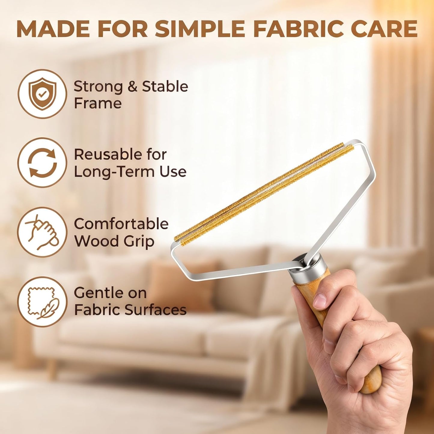 2 Pack Pet Hair Removal Tool, Carpet Rake and Squeegee Lint Remover and Hair Scraper for Couch Rugs and Car Floor Mats, Manual Cat and Dog Hair Remover Tool for Home Cleaning