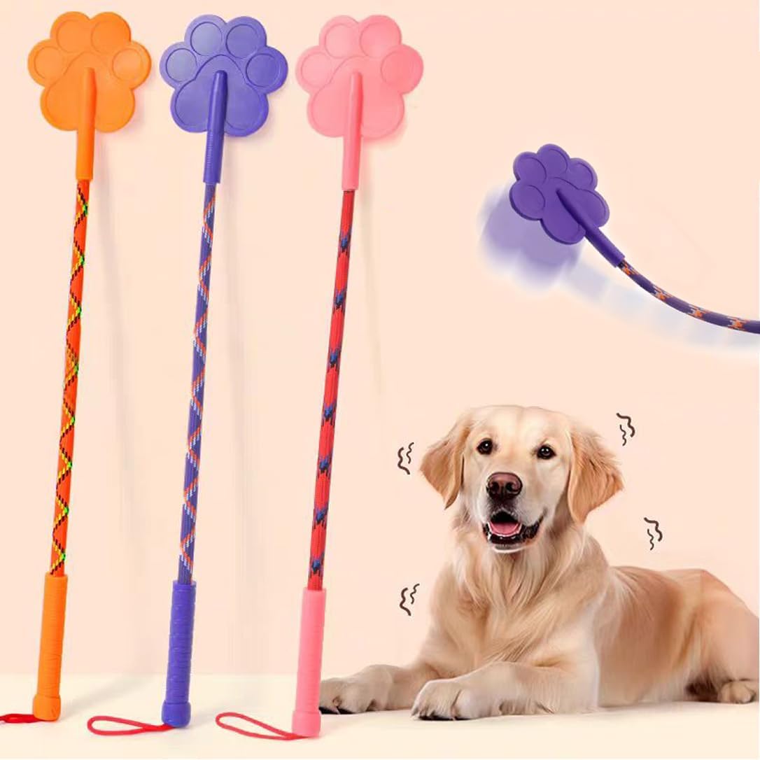 3 Pcs Dog Training Stick Pole, 16.73 Inch Puppy Training Tools Whip with Anti-Slip Handle, Outdoor and Indoor Exercise Interactive Dog Pole for Small Medium Dogs