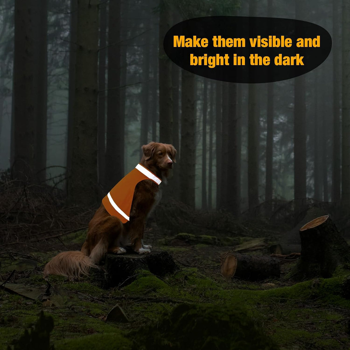 2 Pack Dog Hunting Vest Orange High Visibility Dog Safety Vest Jacket