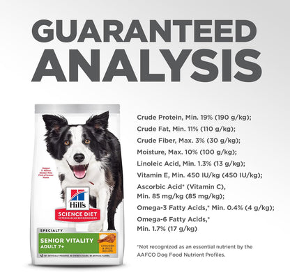 Adult 7+ Senior Vitality Dry Dog Food