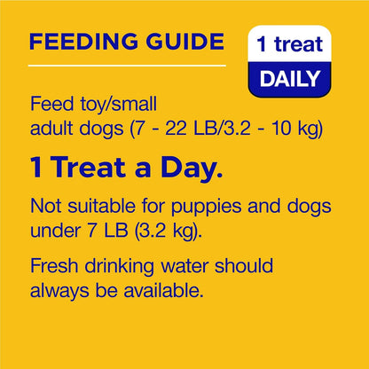 Dentastix Small & Toy Breed Dental Dog Treats, Fresh