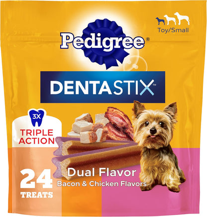Dentastix Small & Toy Breed Dental Dog Treats, Fresh