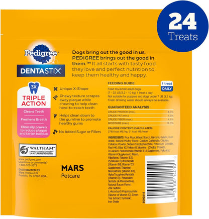 Dentastix Small & Toy Breed Dental Dog Treats, Fresh