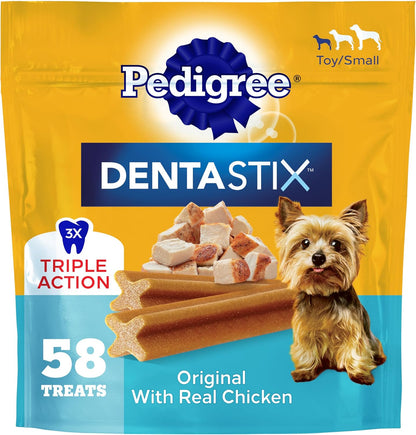 Dentastix Small & Toy Breed Dental Dog Treats, Fresh