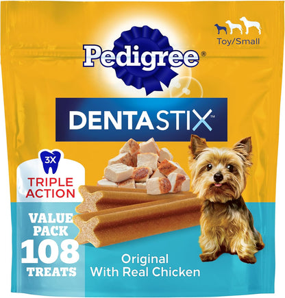 Dentastix Small & Toy Breed Dental Dog Treats, Fresh