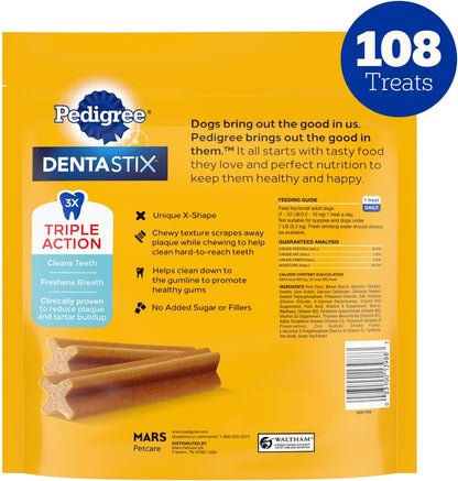 Dentastix Small & Toy Breed Dental Dog Treats, Fresh