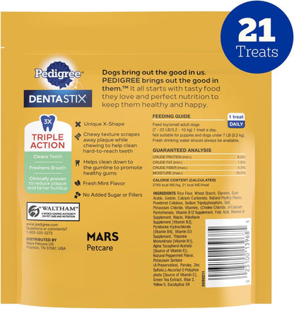 Dentastix Small & Toy Breed Dental Dog Treats, Fresh