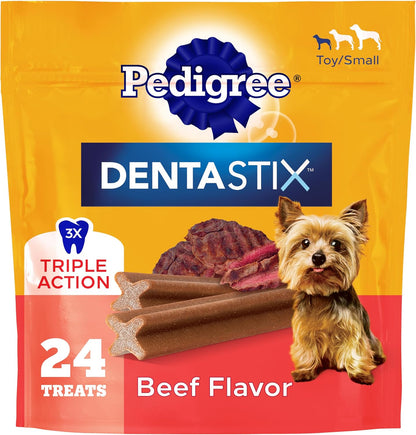 Dentastix Small & Toy Breed Dental Dog Treats, Fresh