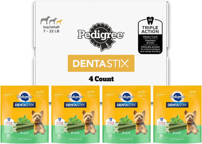 Dentastix Small & Toy Breed Dental Dog Treats, Fresh
