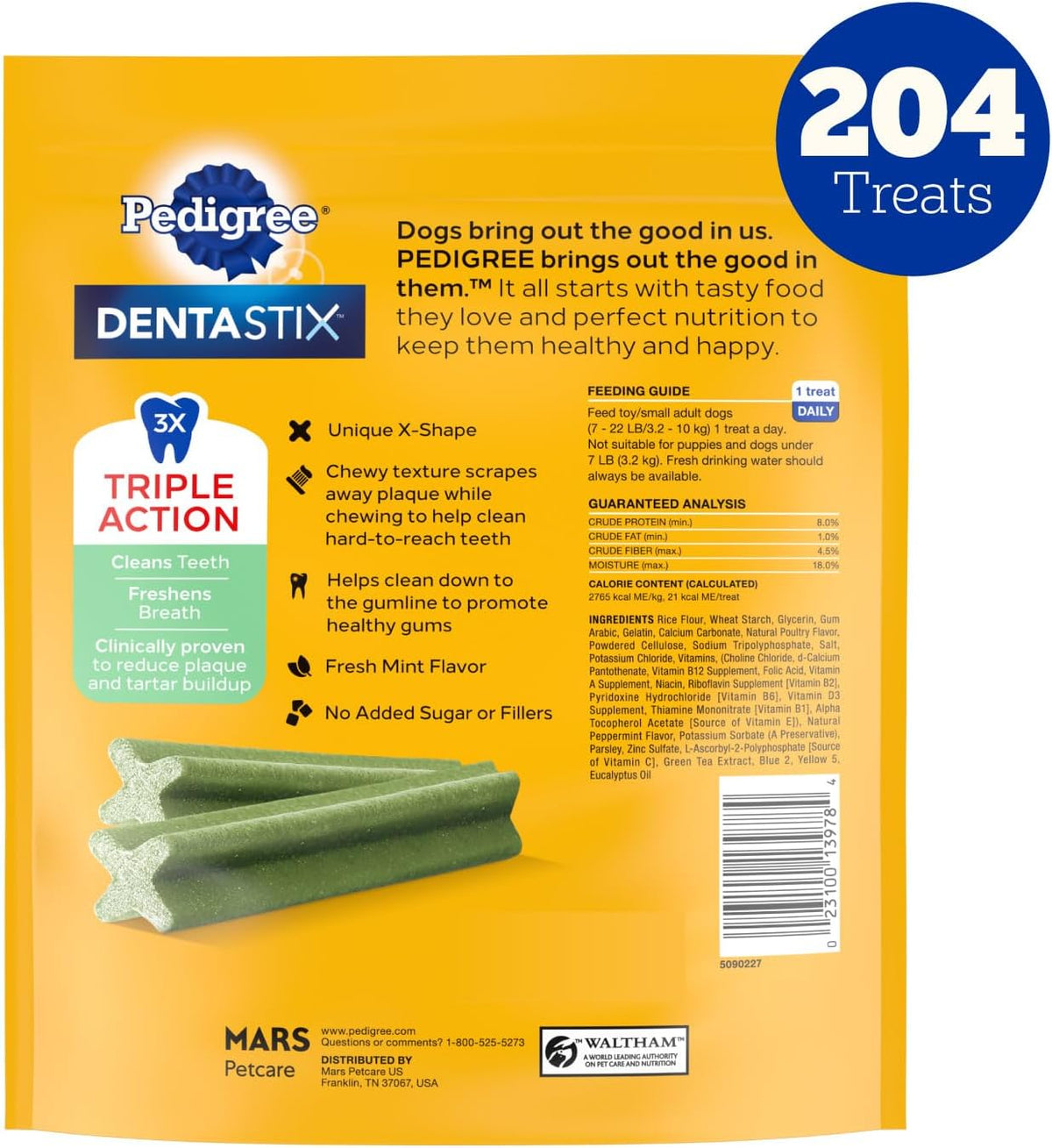 Dentastix Small & Toy Breed Dental Dog Treats, Fresh