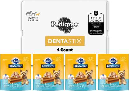 Dentastix Small & Toy Breed Dental Dog Treats, Fresh