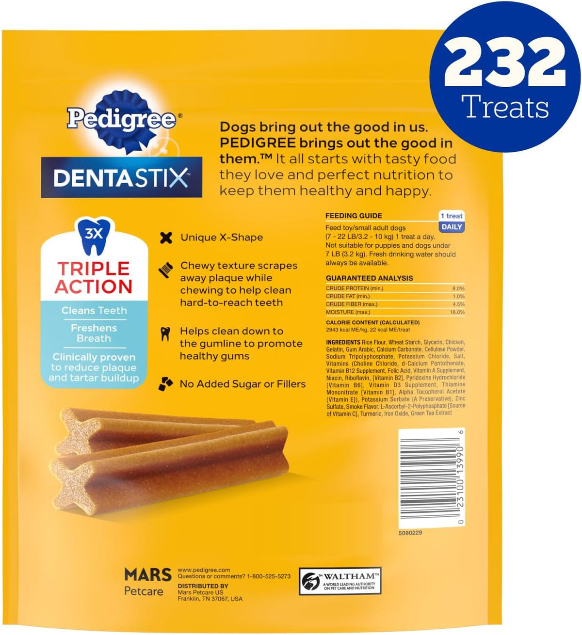 Dentastix Small & Toy Breed Dental Dog Treats, Fresh