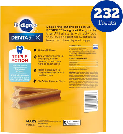 Dentastix Small & Toy Breed Dental Dog Treats, Fresh