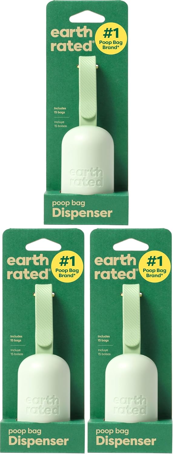 Dog Poop Bag Holder & Leash Dispenser, 15 Bags, Unscented