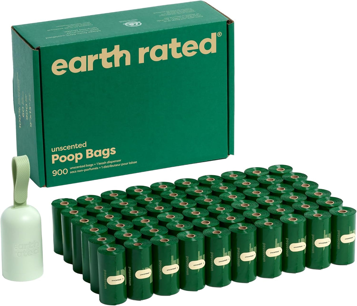 Dog Poop Bag Holder & Leash Dispenser, 15 Bags, Unscented