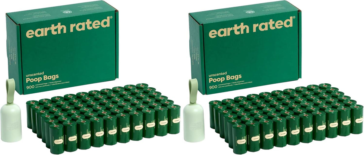 Dog Poop Bag Holder & Leash Dispenser, 15 Bags, Unscented