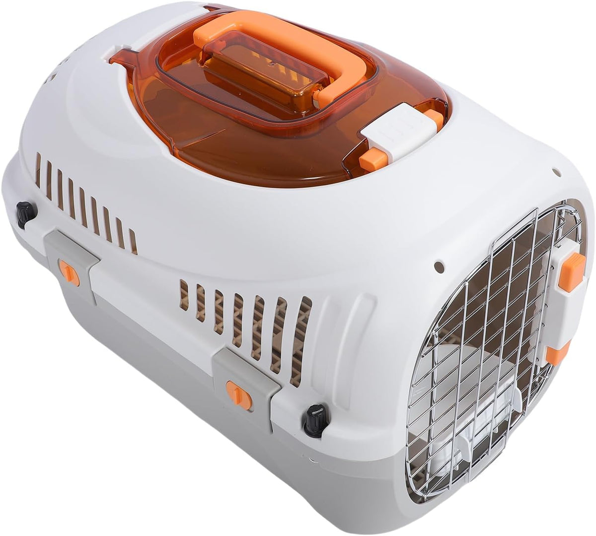 Hard Shell Plastic Pet Airline Crate, Travel Carrier for Cats and Dogs, Backpack Design Carrier with Secure Space, Meets Airline Regulations, Ideal for Outdoors Trip