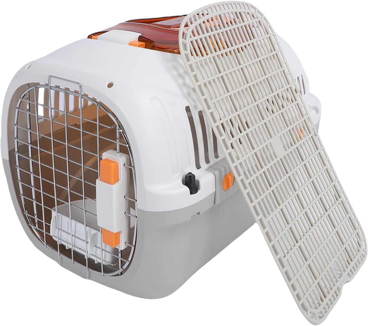 Hard Shell Plastic Pet Airline Crate, Travel Carrier for Cats and Dogs, Backpack Design Carrier with Secure Space, Meets Airline Regulations, Ideal for Outdoors Trip