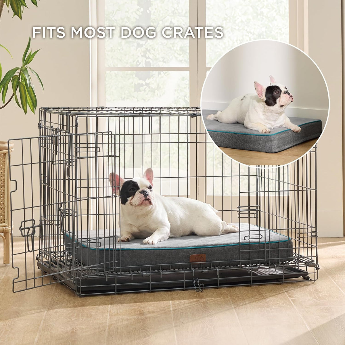Memory Foam Dog Beds Large Sized Dog, Orthopedic Crate Pads, 35x22