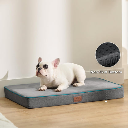 Memory Foam Dog Beds Large Sized Dog, Orthopedic Crate Pads, 35x22